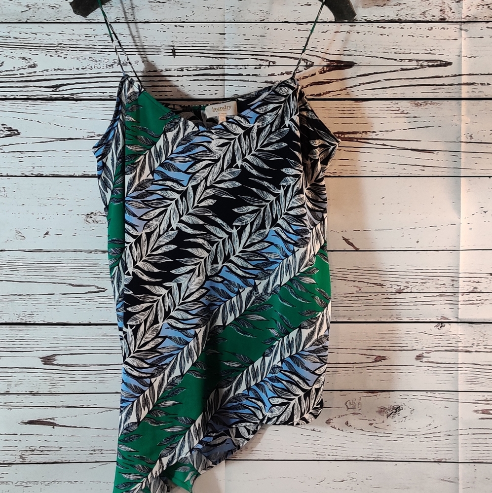 Laundry by Shelli Segal tropical asymmetrical top